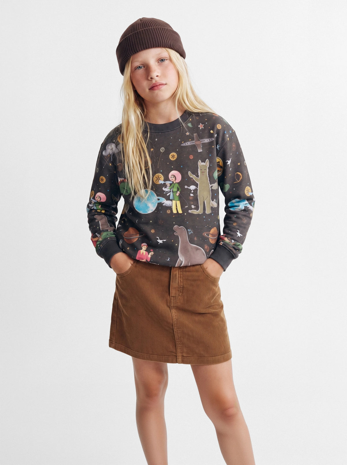 Corduroy Mini Skirt