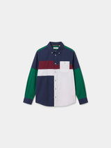 Colorblock Button-Down Shirt