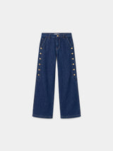 Klassische Jeans mit weitem Bein