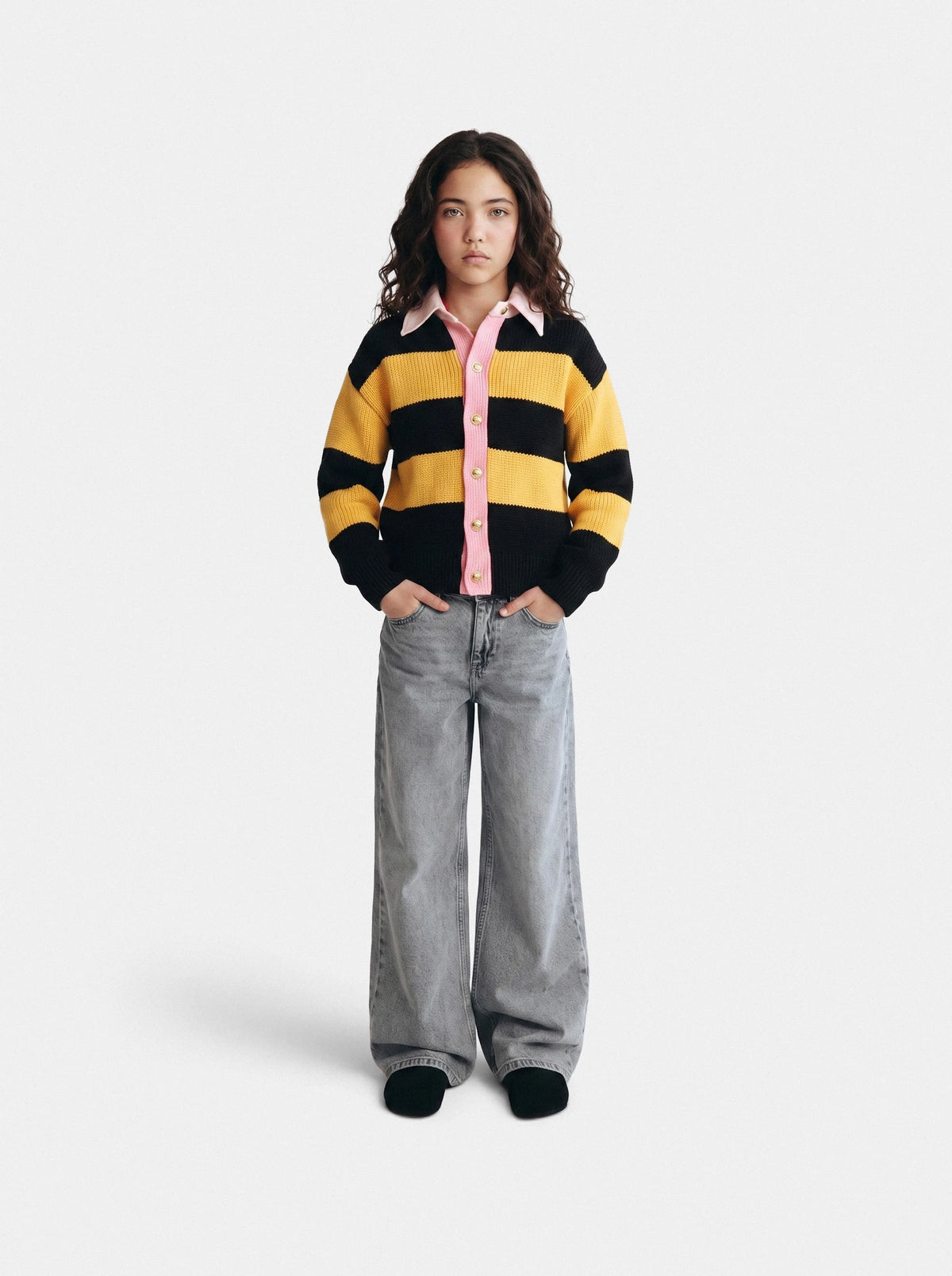 Striped Chunky Cardigan