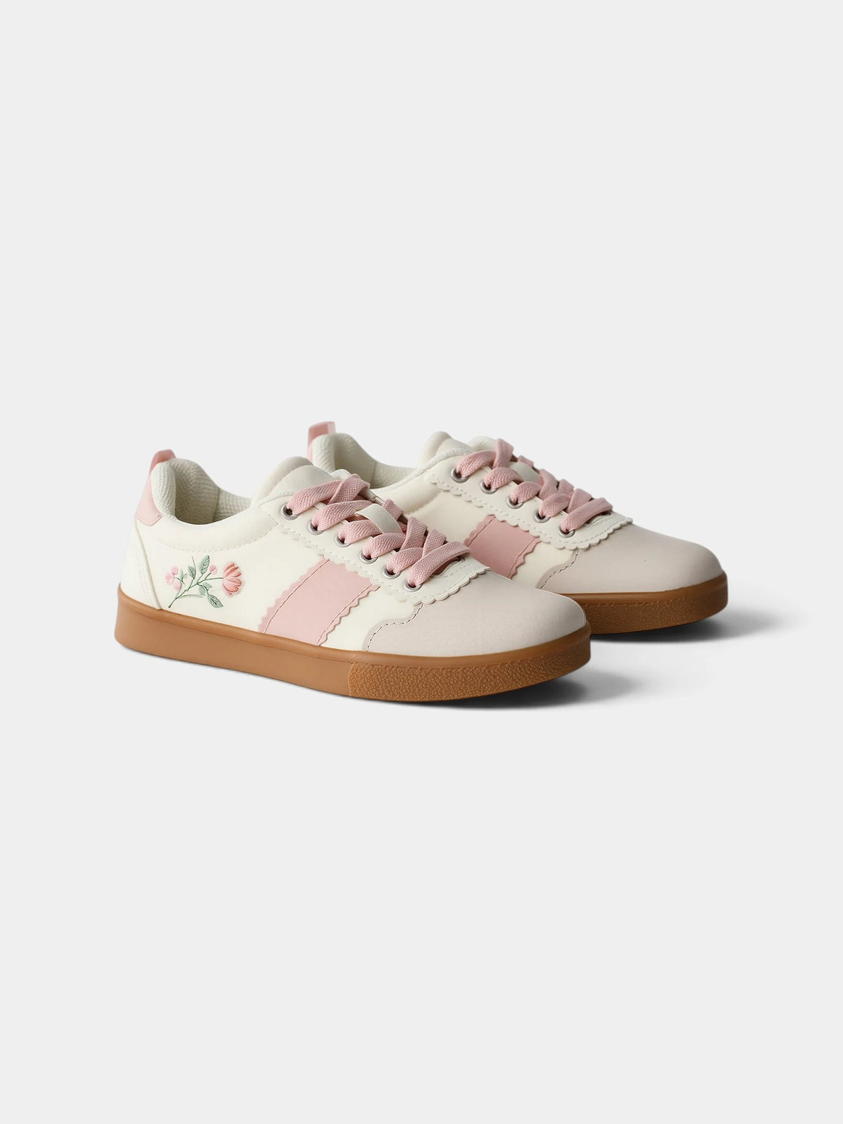 Embroidered Stripe Sneaker