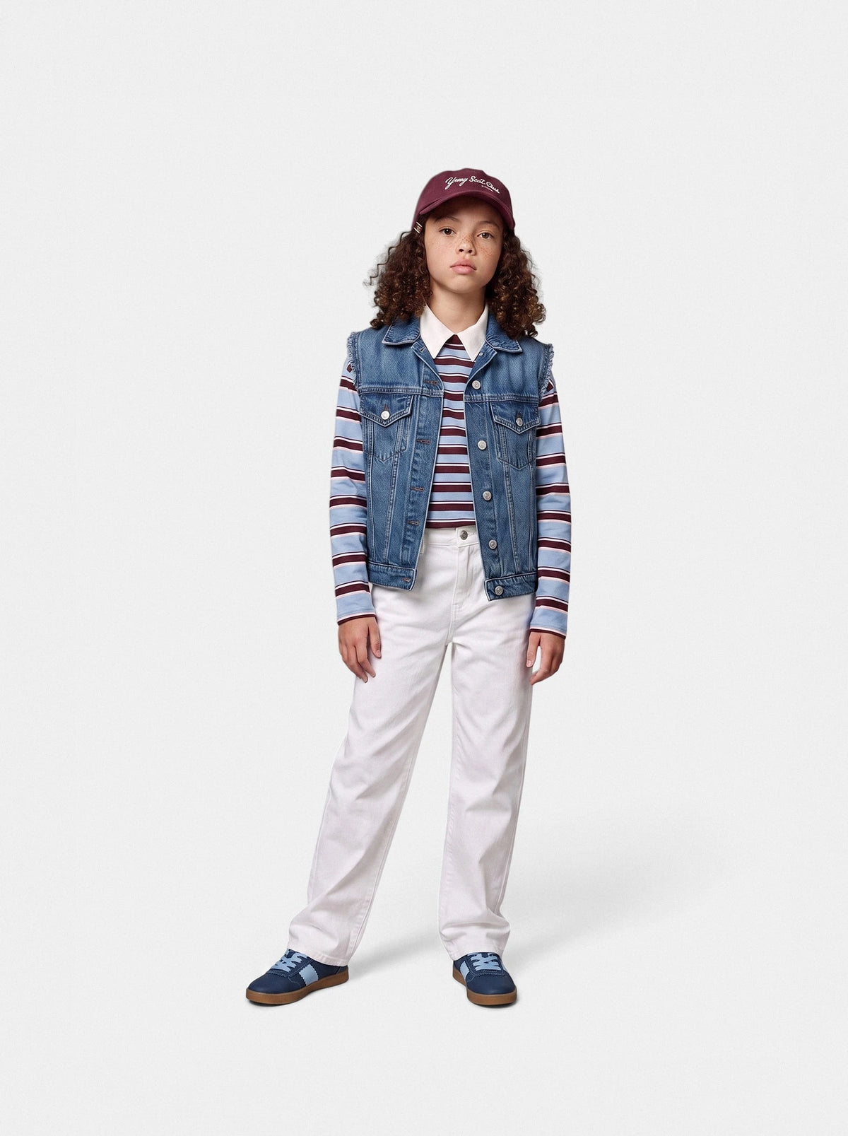 Embroidered Stripe Sneaker