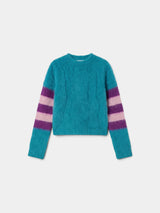 Striped Fuzzy Sweater