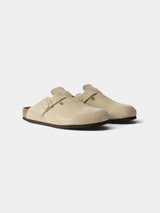 Buckle Suede Clog