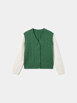 Cable-Knit Cardigan Vest
